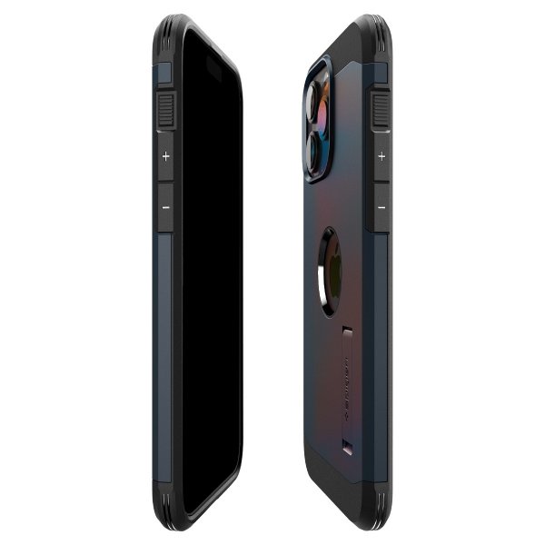 Spigen iPhone 15 Pro Max Skal Tough Armor MagFit Metal Slate