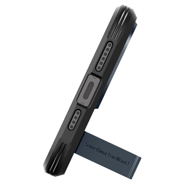 Spigen iPhone 15 Pro Max Skal Tough Armor MagFit Metal Slate