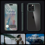 Spigen iPhone 15 Pro Max Skal Ultra Hybrid Abyss Green