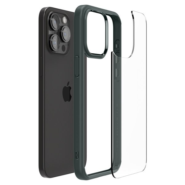 Spigen iPhone 15 Pro Max Skal Ultra Hybrid Abyss Green