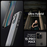 Spigen iPhone 15 Pro Max Skal Ultra Hybrid Frost Black