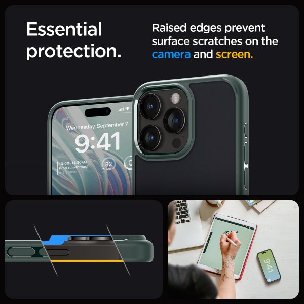 Spigen iPhone 15 Pro Max Skal Ultra Hybrid Frost Green