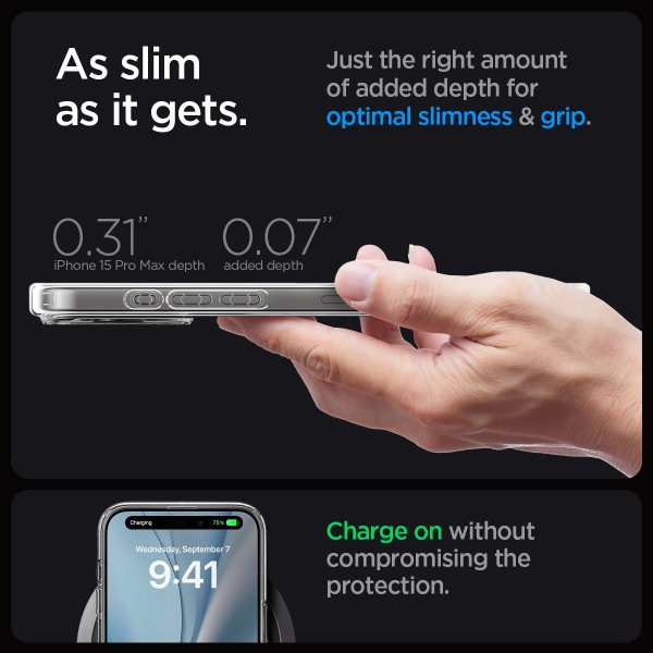Spigen iPhone 15 Pro Max Skal Ultra Hybrid MagFit Carbon Fiber