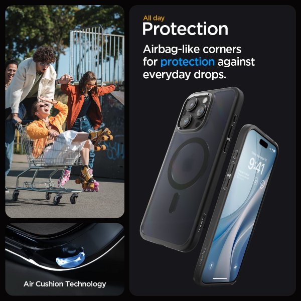 Spigen iPhone 15 Pro Max Skal Ultra Hybrid MagFit Frost Black
