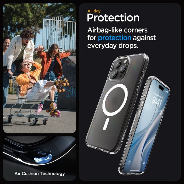 Spigen iPhone 15 Pro Max Skal Ultra Hybrid MagFit Frost Clear