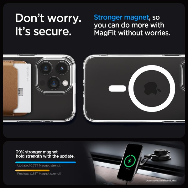 Spigen iPhone 15 Pro Max Skal Ultra Hybrid MagFit Vit