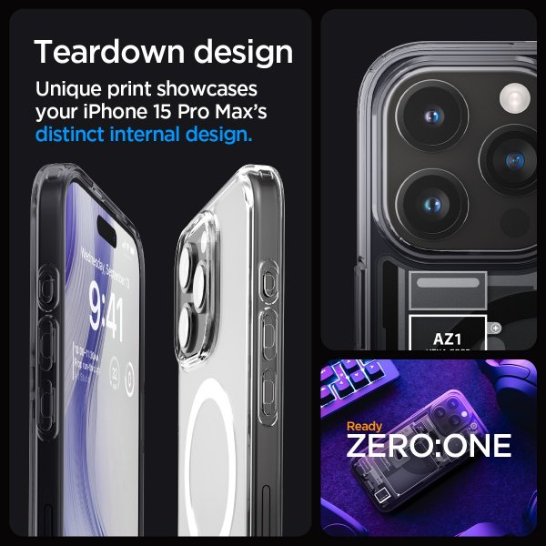 Spigen iPhone 15 Pro Max Skal Ultra Hybrid MagFit Zero One