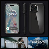Spigen iPhone 15 Pro Max Skal Ultra Hybrid Matte Matte Black