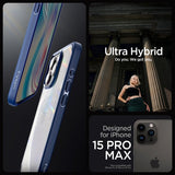 Spigen iPhone 15 Pro Max Skal Ultra Hybrid Navy Blue