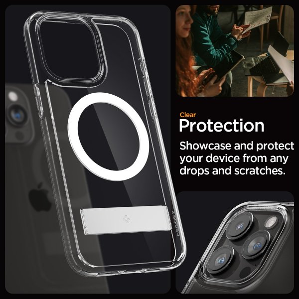 Spigen iPhone 15 Pro Max Skal Ultra Hybrid S MagFit Crystal Clear