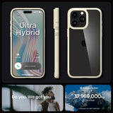 Spigen iPhone 15 Pro Max Skal Ultra Hybrid Mute Beige