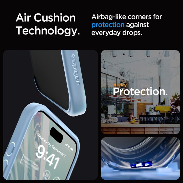 Spigen iPhone 15 Pro Max Skal Ultra Hybrid Sierra Blue
