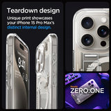 Spigen iPhone 15 Pro Max Skal Ultra Hybrid Zero One MagFit Natural Titanium