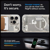 Spigen iPhone 15 Pro Max Skal Ultra Hybrid Zero One MagFit Natural Titanium