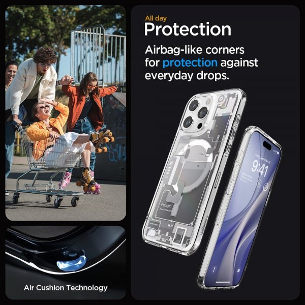 Spigen iPhone 15 Pro Max Skal Ultra Hybrid Zero One MagFit Vit