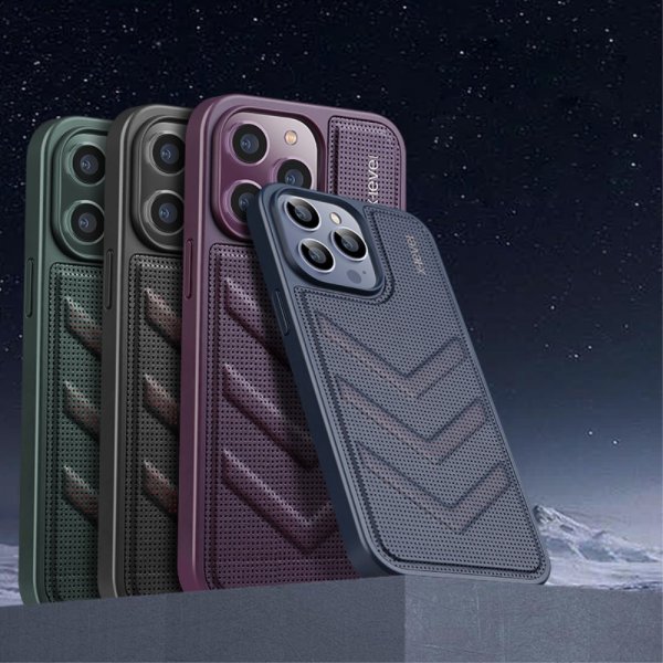 X-Level iPhone 15 Pro Max Skal V-shape Blå