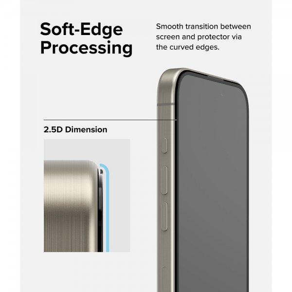 Ringke iPhone 15 Pro Max Skärmskydd Easy Slide 2-pack
