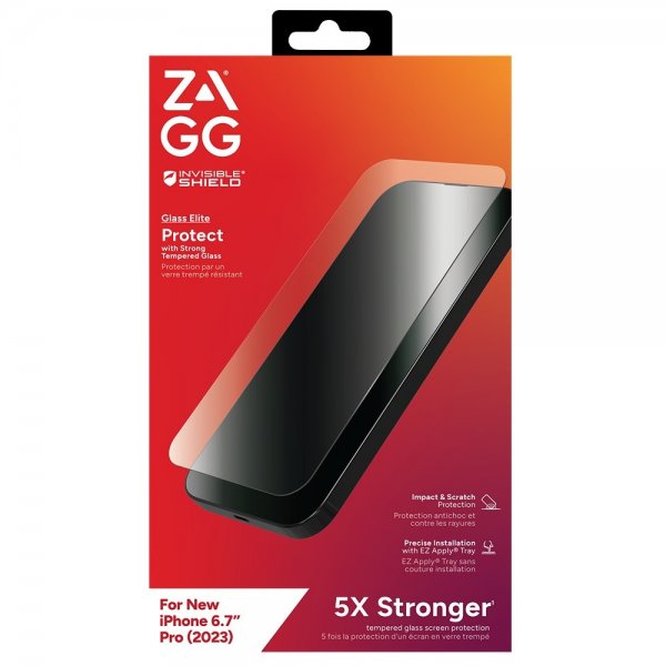 ZAGG InvisibleShield iPhone 15 Pro Max Skärmskydd Glass Elite