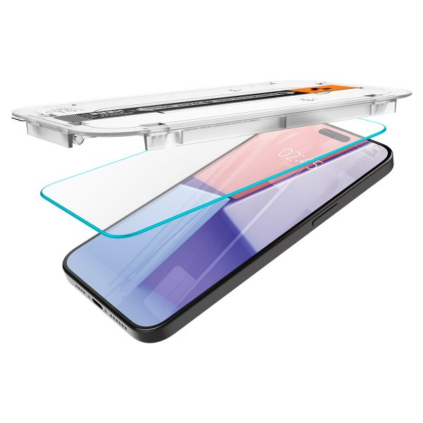 Spigen iPhone 15 Pro Max Skärmskydd GLAS.tR EZ Fit 2-pack