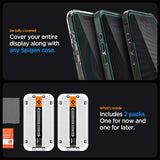 Spigen iPhone 15 Pro Max Skärmskydd GLAS.tR EZ Fit Privacy 2-pack