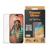 PanzerGlass iPhone 15 Pro Max Skärmskydd Ultra-Wide Fit EasyAligner