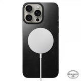 Nomad iPhone 15 Pro Max Skin Magnetic Leather Back Horween Svart
