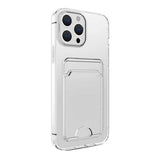 iPhone 15 Pro Max Skal Korthållare Stöttåligt Transparent