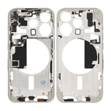 iPhone 15 Pro Mittenram med smådelar OEM - Titanvit