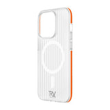 Rvelon iPhone 15 Pro Skal Korrugerad MagSafe Orange