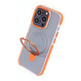 iPhone 15 Pro Skal MagSafe Utfällbar med Stativ Orange