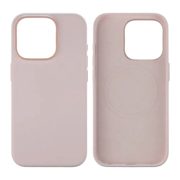 Rvelon iPhone 15 Pro Skal Silikon MagSafe Rosa