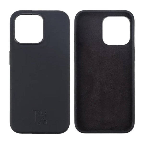 Rvelon iPhone 15 Pro Skal Silikon Svart