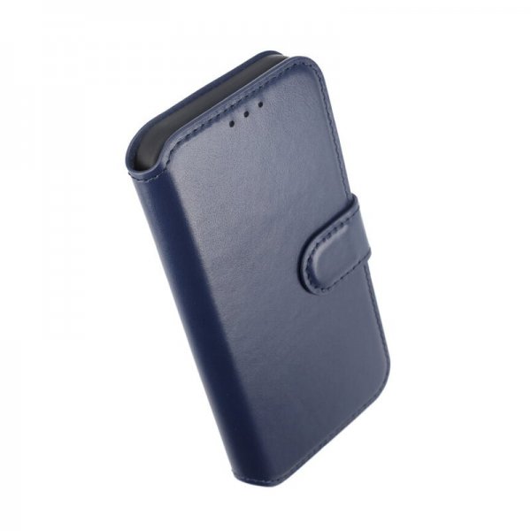 Rvelon iPhone 15 Pro Fodral Äkta Läder Blå