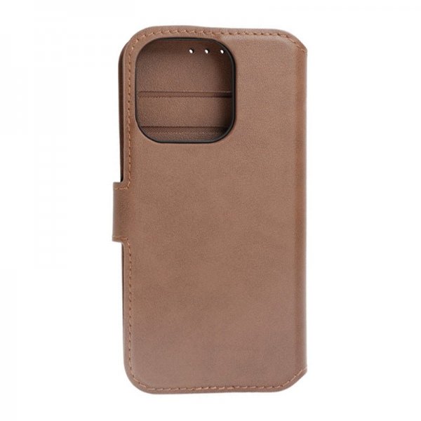 Rvelon iPhone 15 Pro Fodral Äkta Läder Brun