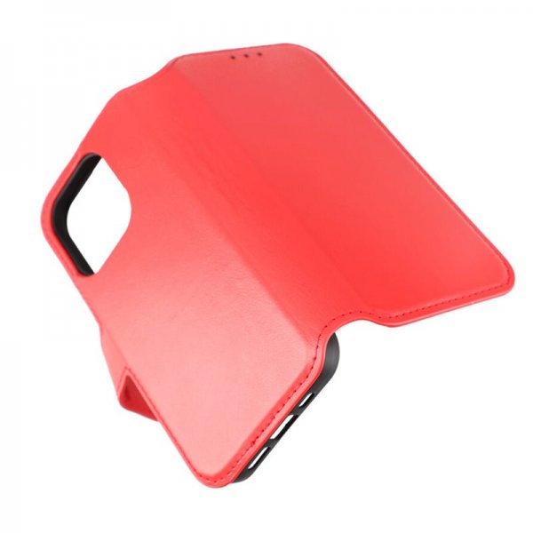 Rvelon iPhone 15 Pro Fodral Äkta Läder Röd