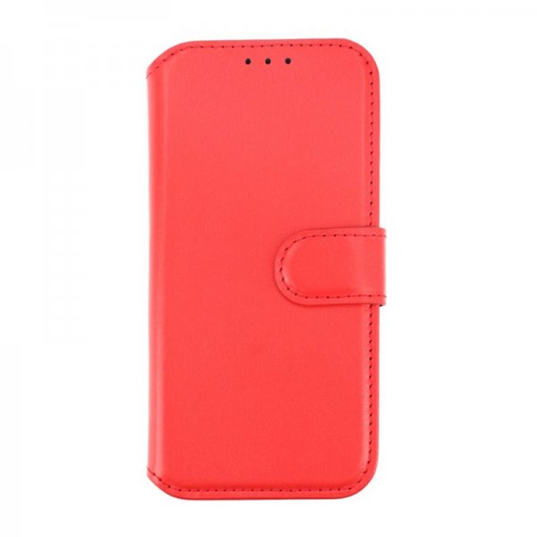 Rvelon iPhone 15 Pro Fodral Äkta Läder Röd