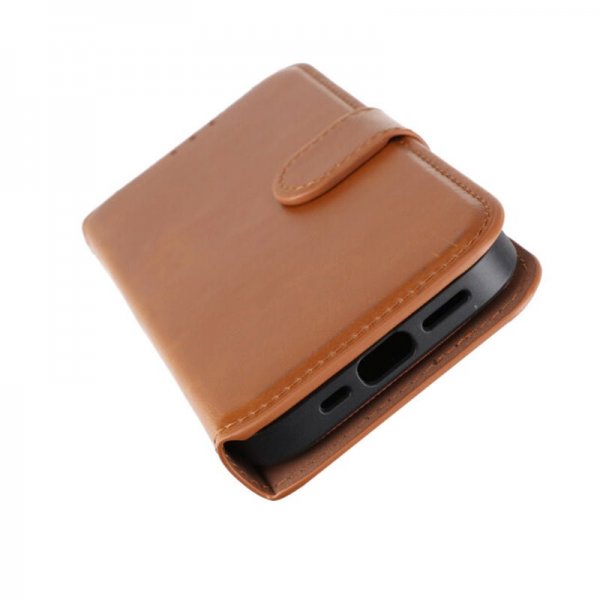 Rvelon iPhone 15 Pro Fodral Magnetiskt Avtagbart Skal Brun