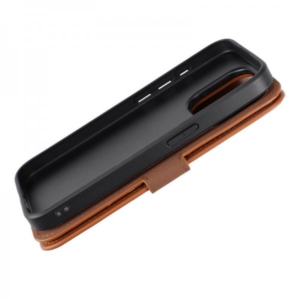 Rvelon iPhone 15 Pro Fodral Magnetiskt Avtagbart Skal Brun