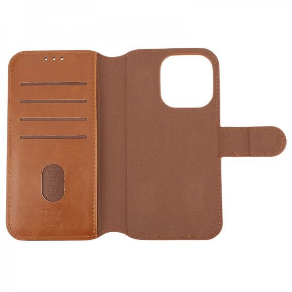 Rvelon iPhone 15 Pro Fodral Magnetiskt Avtagbart Skal Brun