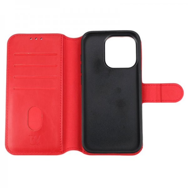 Rvelon iPhone 15 Pro Fodral Magnetiskt Avtagbart Skal Röd