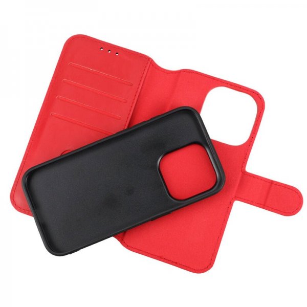 Rvelon iPhone 15 Pro Fodral Magnetiskt Avtagbart Skal Röd