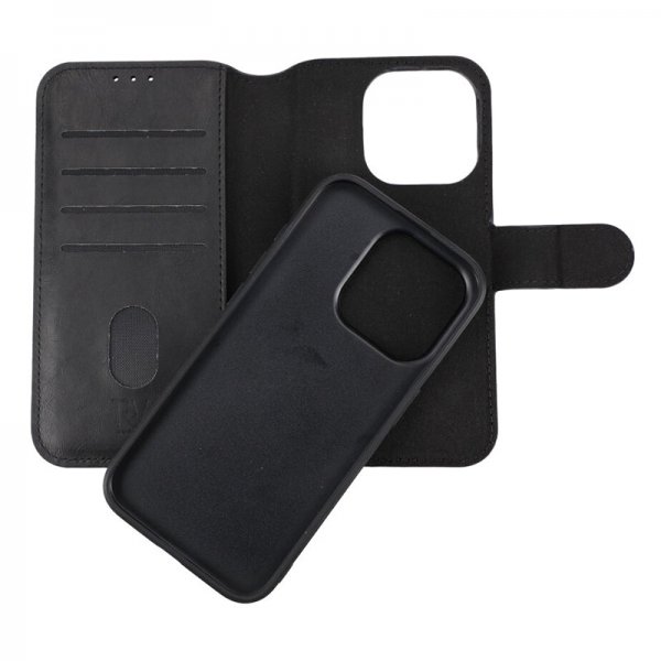 Rvelon iPhone 15 Pro Fodral Magnetiskt Avtagbart Skal Svart