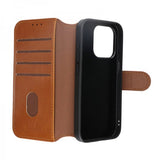 Rvelon iPhone 15 Pro Fodral 4 Kortfack MagSafe Brun