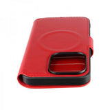 Rvelon iPhone 15 Pro Fodral 4 Kortfack MagSafe Röd