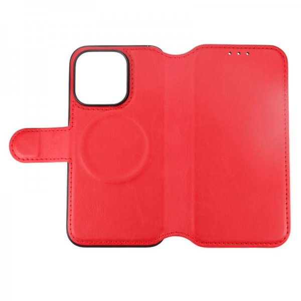 Rvelon iPhone 15 Pro Fodral 4 Kortfack MagSafe Röd