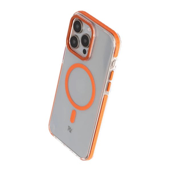 Rvelon iPhone 15 Pro Skal Förstärkta Hörn Orange