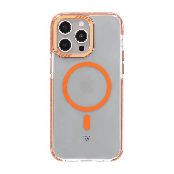Rvelon iPhone 15 Pro Skal Förstärkta Hörn Orange
