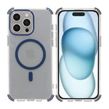 Rvelon iPhone 15 Pro Skal Förstärkta Hörn Blå