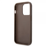 Guess iPhone 15 Pro Skal 4G Logo Brun