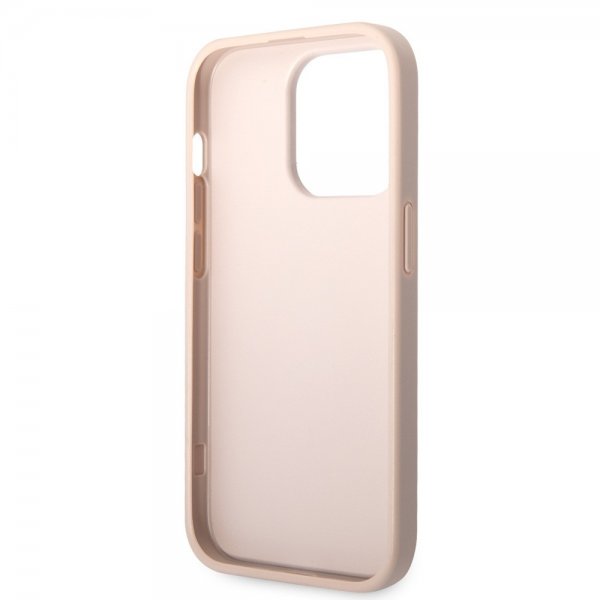 Guess iPhone 15 Pro Skal 4G Logo Rosa